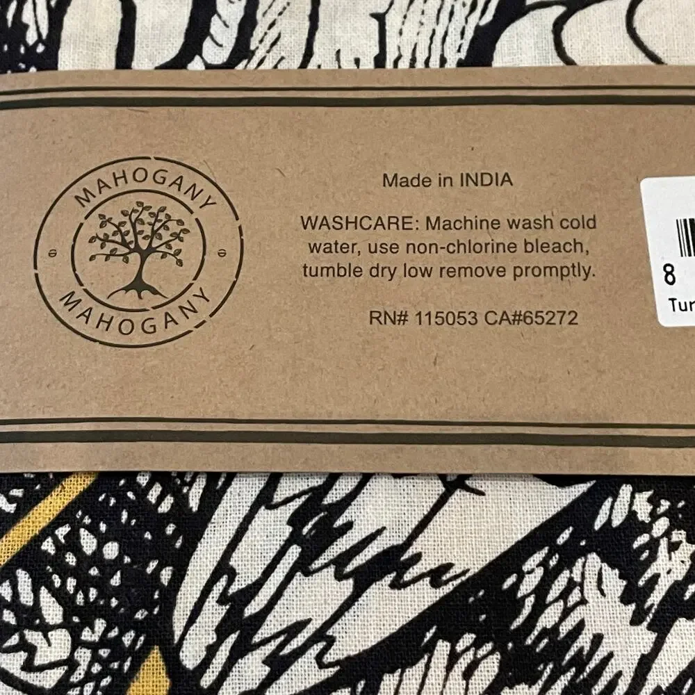 Mahogany Turkey Flour Sack Kitchen Towels Set of 2 Cotton Thanksgiving Fall New